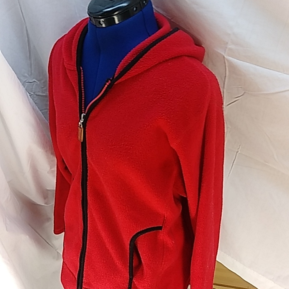 Erika sport m red fleece hoodie